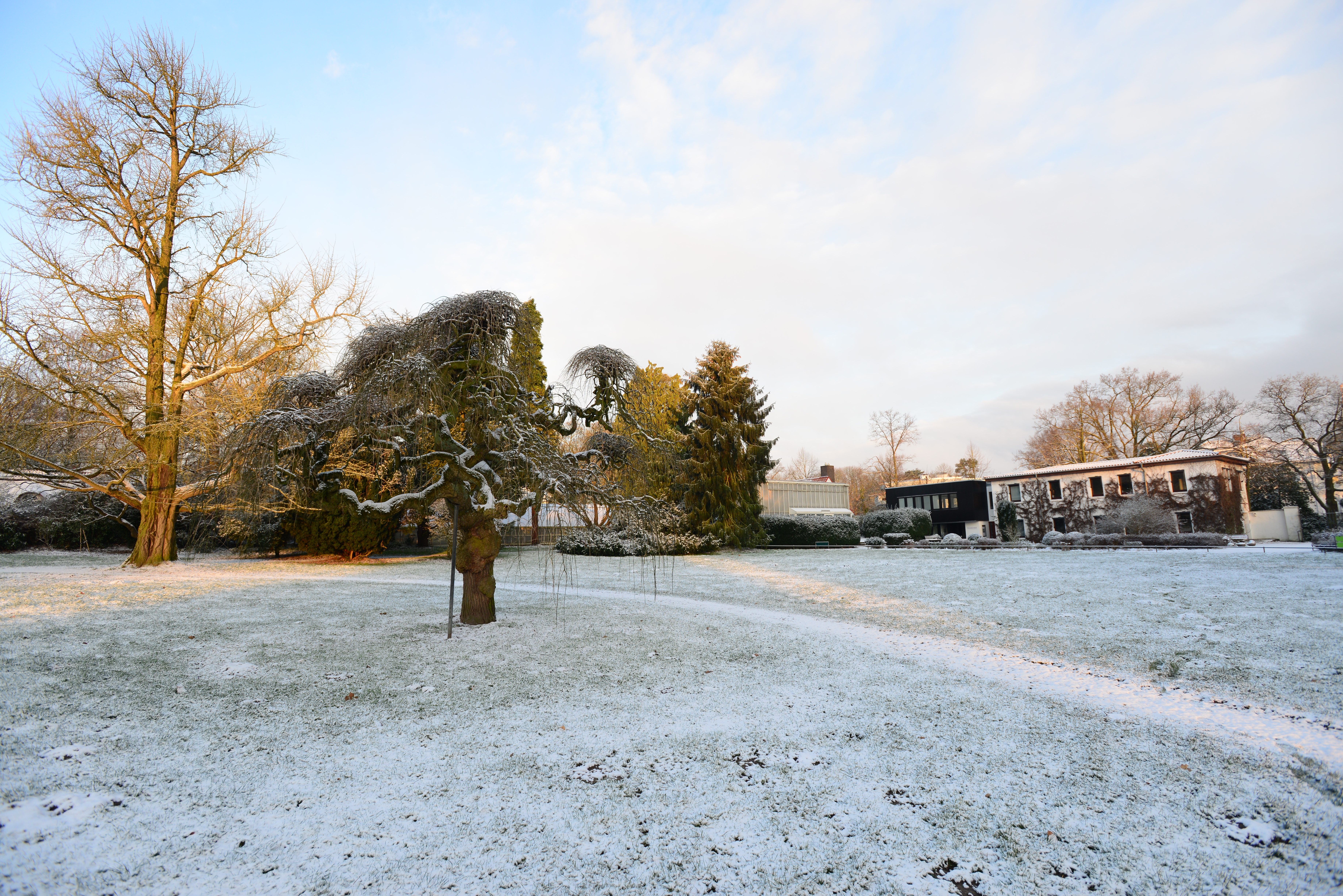winterliche Ansicht des Eduard Bargheer Museums