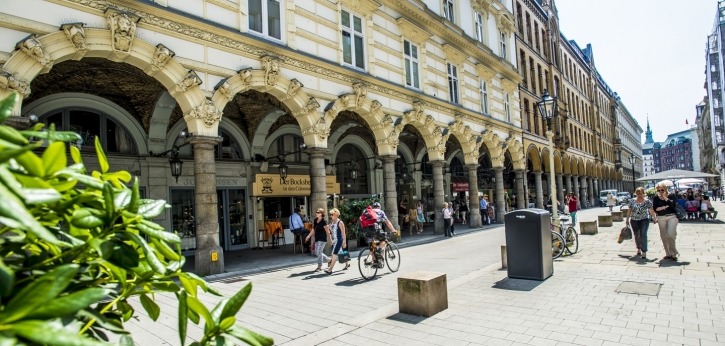 Außenansicht des Bocksbeutel in den Colonaden