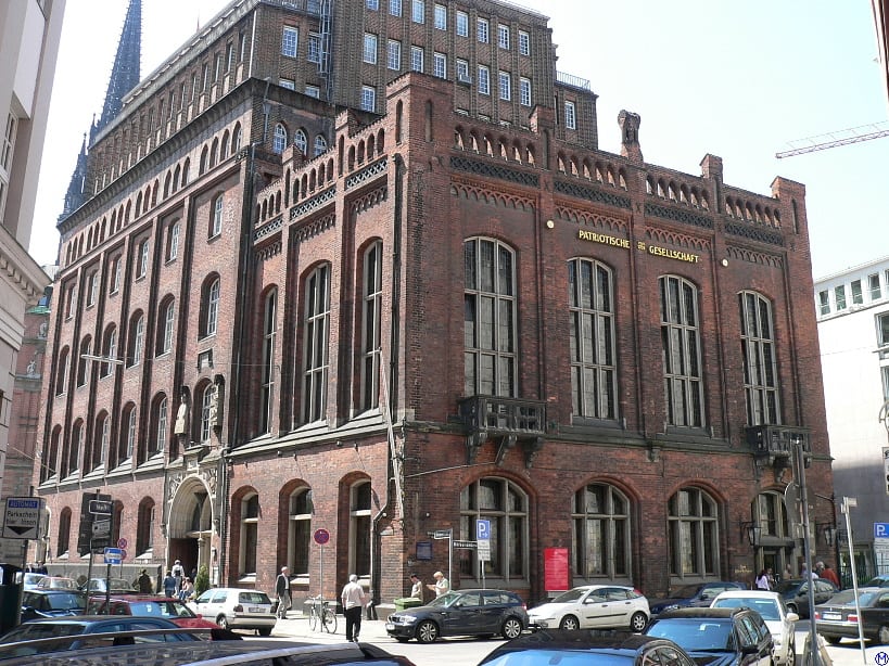 Das Gebäude der Patriotischen Gesellschaft Hamburg