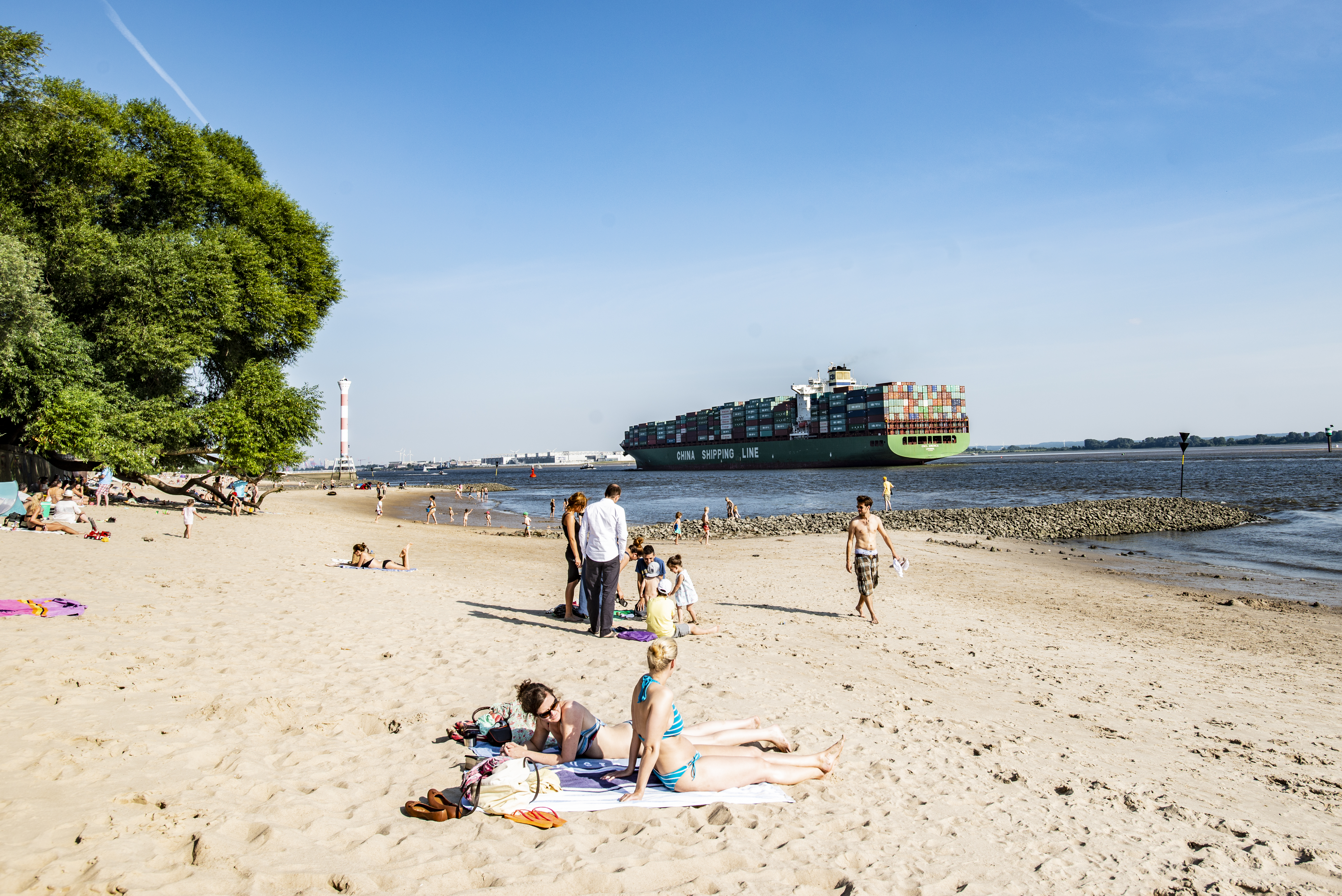 Germany beach. Гамбург пляж. Strand.