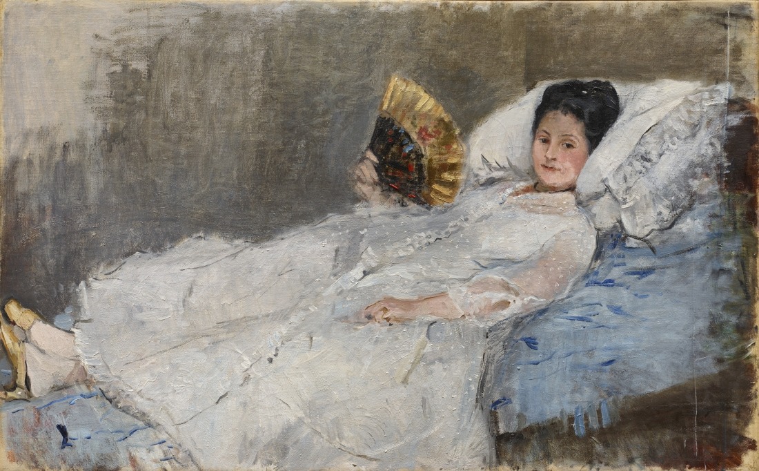 Kunst im Herbst: Frau mit Fächer von Morisot