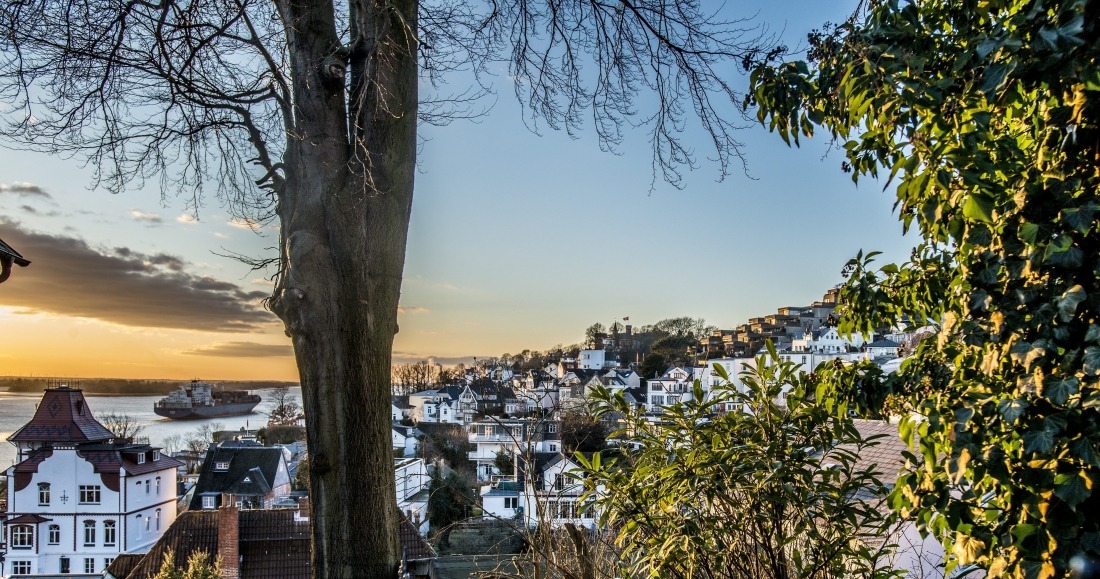 Unterwegs in Blankenese: Blick aufs Viertel