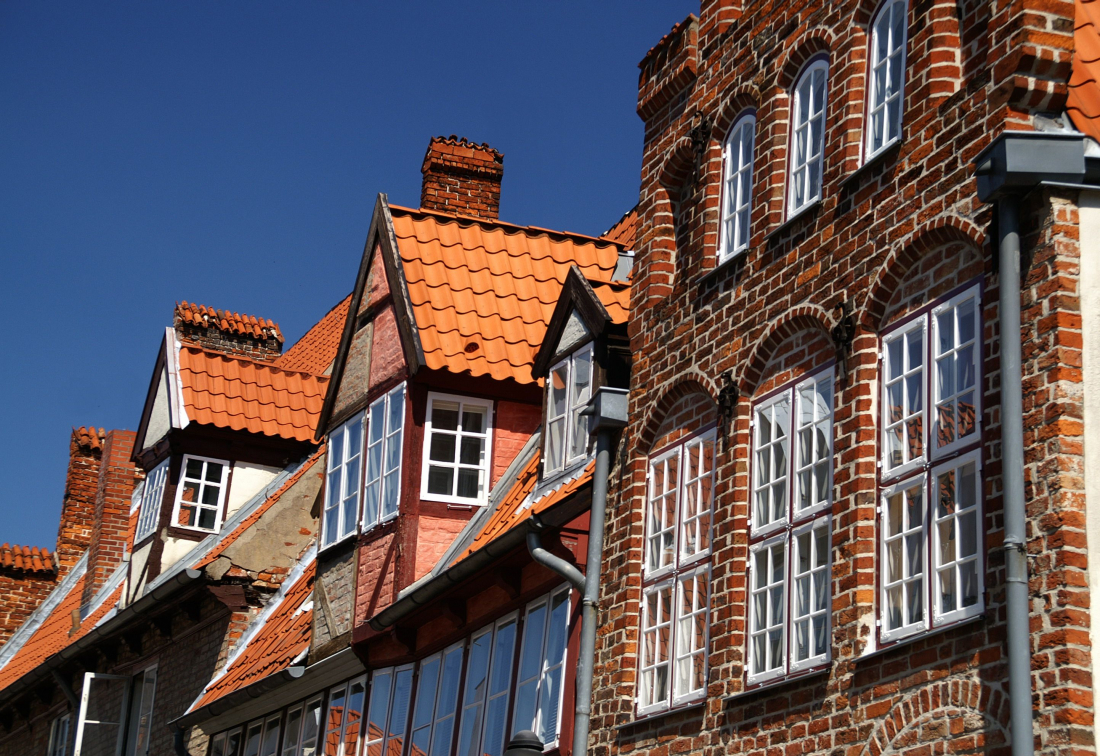 Lübeck: typische Altstadthäuser